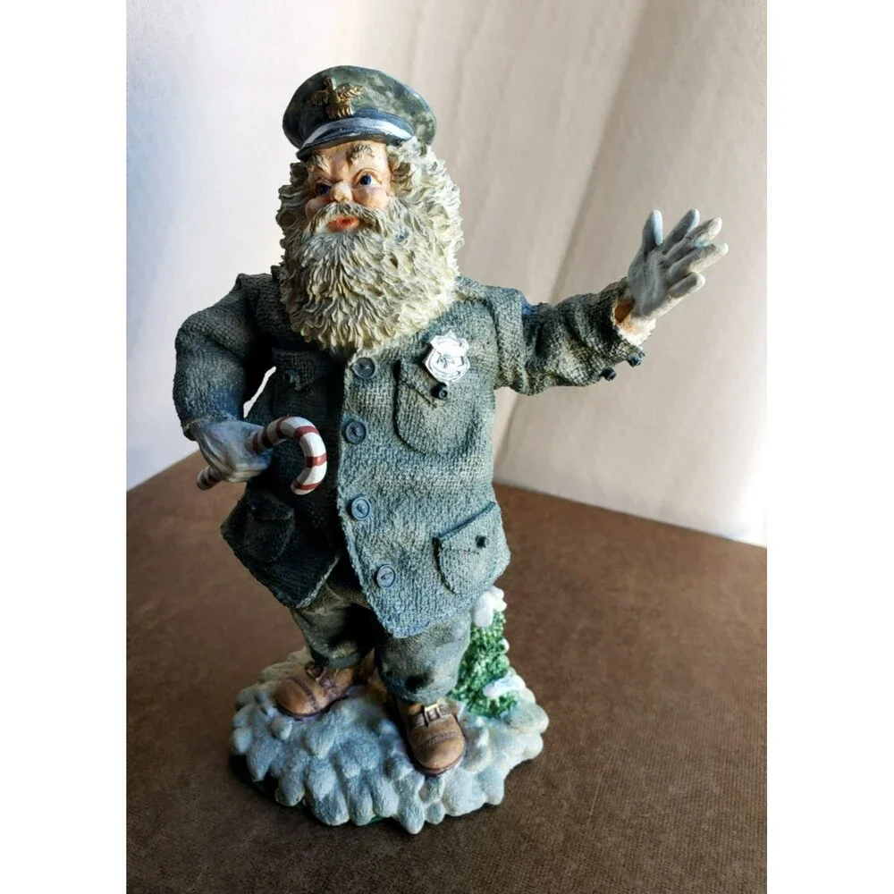 Vintage PROFESSIONAL SANTA POLICEMAN FIGURINE Hamilton Gifts Heirloom Tradition